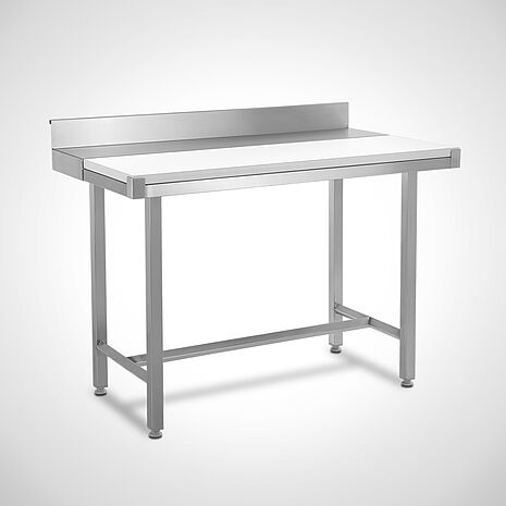 Stufenarbeitstisch Standard, Aufkantung hinten | Mohn GmbH