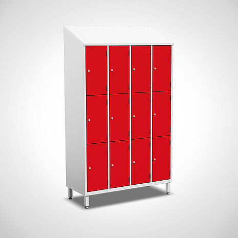 Compartment cupboard made of powder-coated sheet | Mohn GmbH