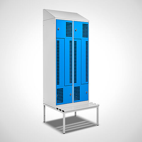 Z-locker with bench | Mohn GmbH