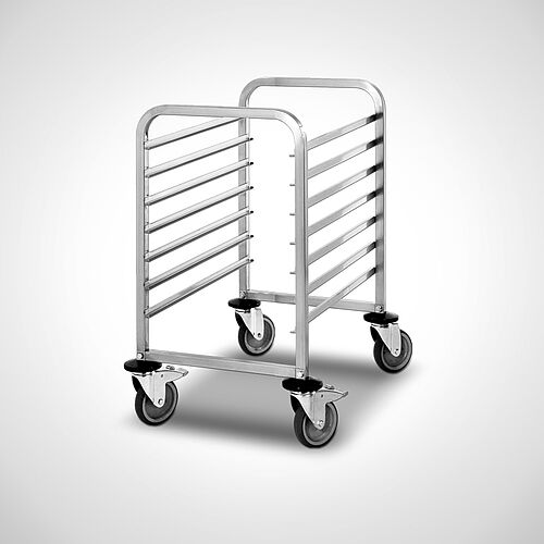 Gastronorm shelf-cart Type GNW-7-1-1 with 7 layers for GN 1/1 + GN 1/2 sheets, item no. 49.00.02.74