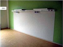 ACROLEN wall protection (acryl vinyl) behind the patient bed 