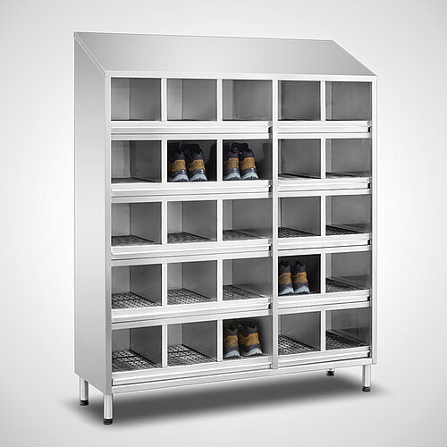 Shoe-/compartment cabinet Type SFS-25-AF-VA, art. no. 29.00.00.85 