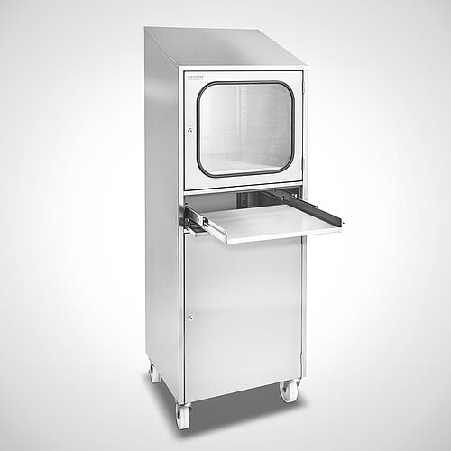 PC-cabinet Type PCS-F (mobile) with optional sloping roof, art. no. 90.00.00.69 + 45.00.90.09