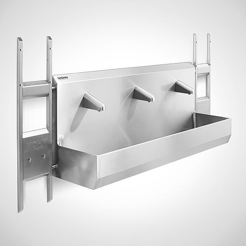 Dryrack Type DR-II L, art. no. 18.00.09.03 one-side mounted on wash basin 