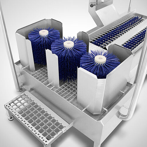 Hygiene station Type Combiclean-Control Ecoline , Detail boot cleaning modul