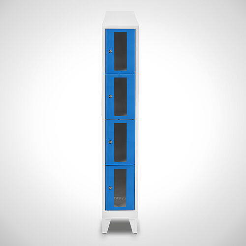 Compartment cupboard with acrylic glass doors Type FSA4-AF-ST-EU 1 compartment with 300 mm compartment width, item no. 46.00.05.30 
