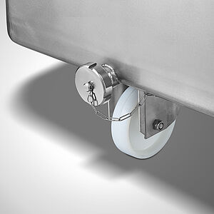 Drain with screw cap on front side instead of the corner side 