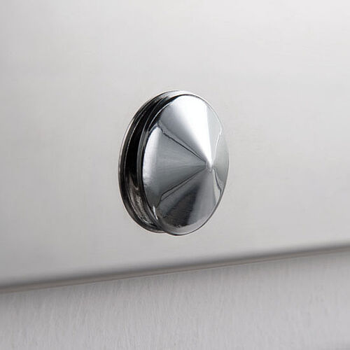 Stainless steel mirror, detail: mirror screw Type ESP-S (optionally)