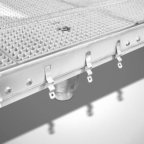 Drivable stainless steel disinfection basin type DB-E (B) for floor-level installation, ID 21-62359.1 