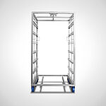 Smoke house trolley Type M-shape with 7 layers and heat resistant wheels 