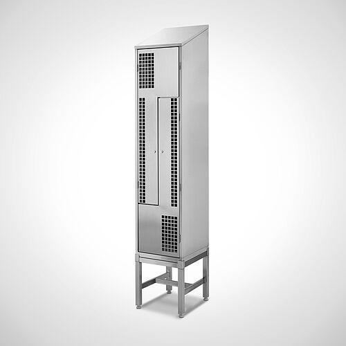 Z-shape locker Type GSZ-UG-VA-EU 1 compartments-400 mm compartment width, art. no. 45.10.07.04 