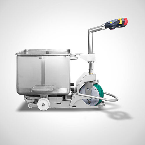 Electrical pallet truck Type EHW-1, art. no. 30.00.00.61, with lifting and loading trolleys 