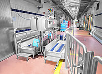 Hygiene Station Type Combiclean-Control Highline with escape route-hinged door, ID 20-63469 