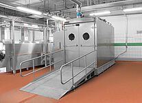 Large-room cabin washing system Type KWA-UGR - 1-door with ramp 