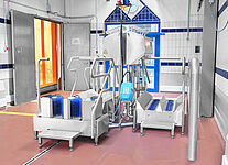 Hygiene Station Type Combiclean-Control Highline with with boot cleaning machine, ID 20-63469