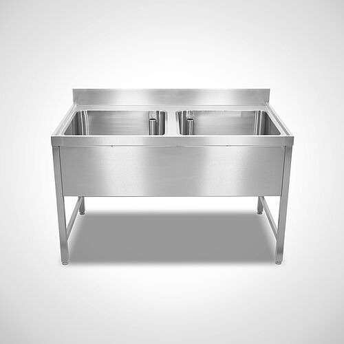Sink basin Type SPT-2B/OA without dripping surface, base strutted, art. no. 99.10.20.00 
