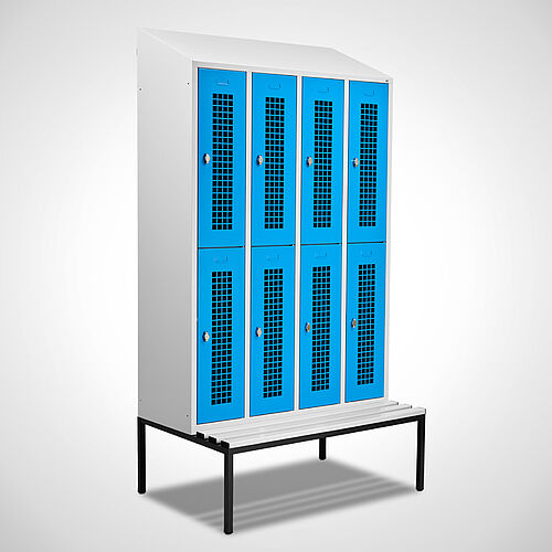 Locker, two-storey Type GS2-SB-ST-EU 4 compartment-300 mm compartment width, art. no. 45.00.04.36