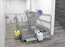 Zweispurige Hygieneschleuse Typ Control-Star 2000 D/B Highline 