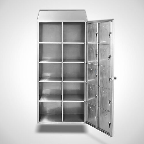 Wandhängender Wäsche-Ausgabeschrank Typ WAS-WH-VA-EU 2/5, Art.-Nr. 45.10.07.51 
