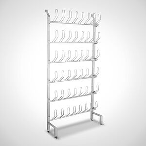 Stand-/wall-frame "STG-6" with 6 pcs. of 4 pair shoe holders for 24 pairs of shoes 