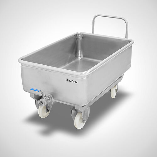 Tub trolley for crack eggs separator machines Type WWR-SON 67-110, item no. 29.99.00.02 