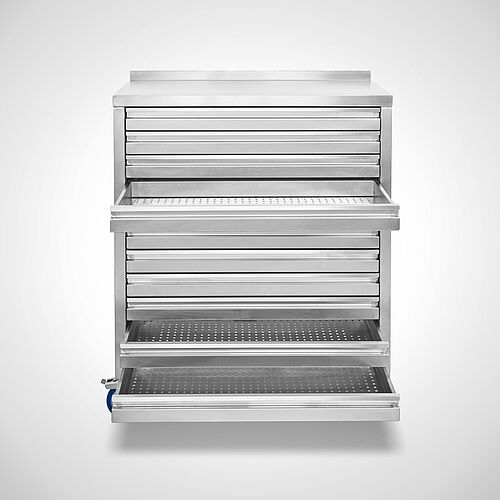Stainless steel drawer cabinet type SCS-F 11, art. no. 99.85.99.99 