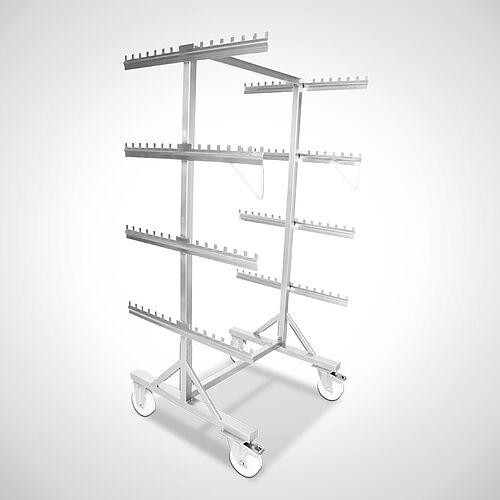 Sausage hanging trolley Type WAW-4E with 4 floors, art. no. 49.00.01.30 