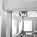 Tub trolley Type WW-R-SON, ID 15-63134, bottom of container with outlet screw cap