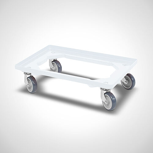 Plastic trolley Type KSR-W, Color: white, art. no. 40.00.00.55 