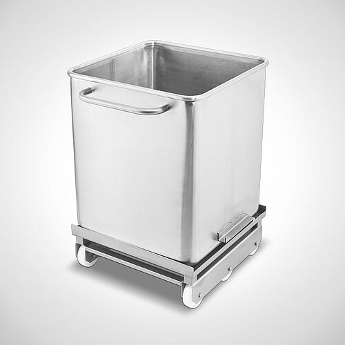 Bin trolley tpe HBW-S 300 - 2-divided, art. no. 41.00.00.13