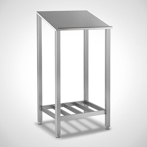 Stainless steel writing desk with feet Type SST-R/S, art. no. 49.00.00.12 