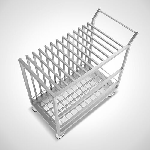 Transport trolley for plastic plates / table tops (HDPE), type TWPE-13, art. no. 43.00.00.20 