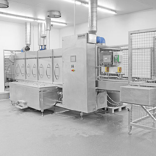 Pass-through washing system for standard trolleys Type DLWA-HBW, art. no. 11.10.00.49 