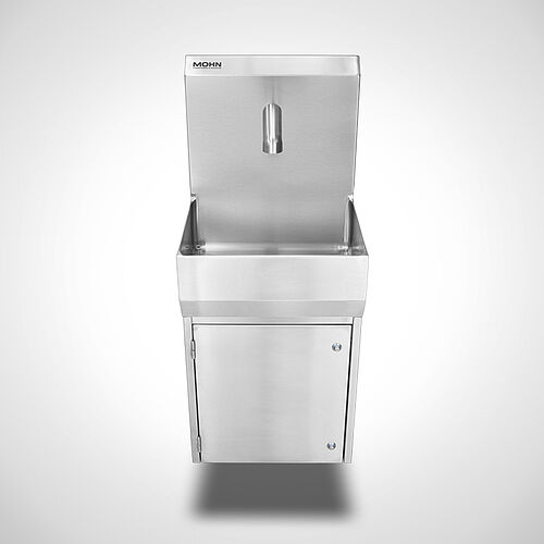 Wall-mounted base cabinet Type US-HWB-W/L 41 and hand wash basin Typ HWB-HL 1 