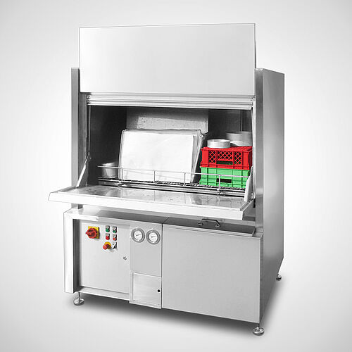 Cabin washing system Type HWA-Highline, for boxes/crates and sheets 