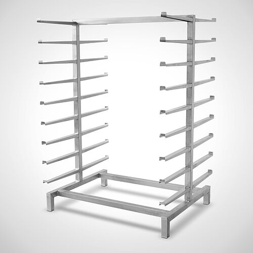 Ripening rack for cheese, both side, 9 floors 