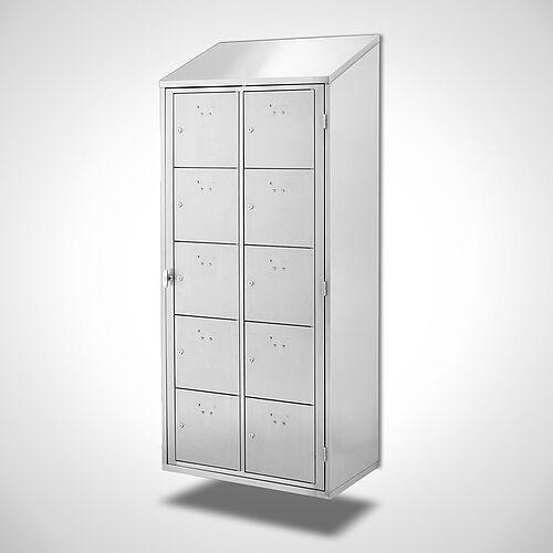 Wandhängender Wäsche-Ausgabeschrank Typ WAS-WH-VA-EU 2/5, Art.-Nr. 45.10.07.51 