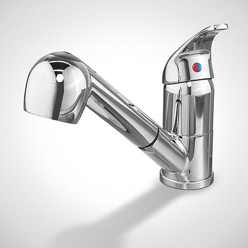 Single-lever mixer tap with pull-out shower hose, art. no. 97.13.88.78 