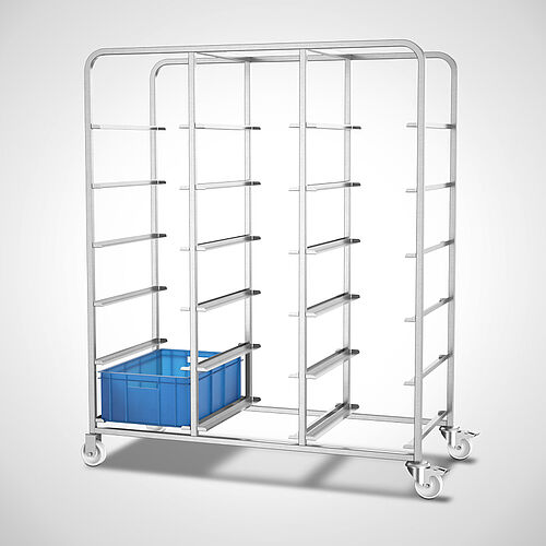 Transport trolley for euronorm container Type EN-TW