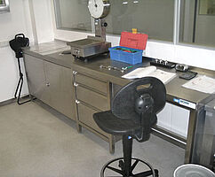 Writitng desk with work cupboard combination 