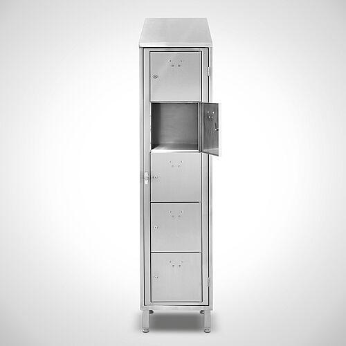 Laundry output cupboard Type WAS-AF-VA-EU-1-5 (5 compartments), art. no. 45.10.07.54 (frontside) 