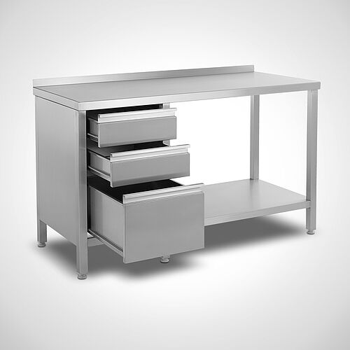 Work tables Type AT-B-SL 140/60, art. no. 20.00.08.50 