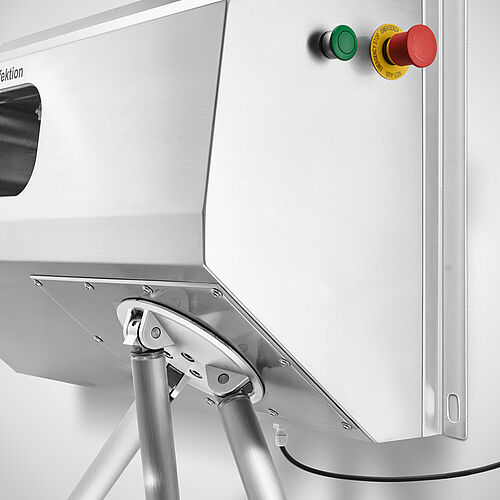 Wall-mounted disinfectant dispenser with drop-arm turnstile Type Desi-Control WL-Droparm-1 "Ecoline, pass-through direction from left to right, item no. 11.10.07.81 