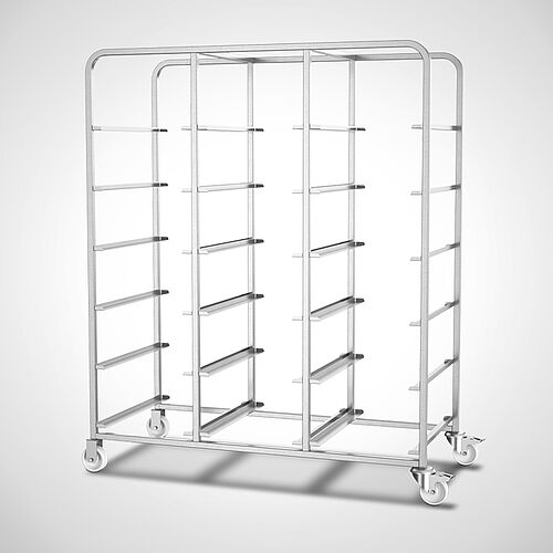 Transport trolley for euronorm containers Type EN-TW 18 E2 with 18 layers, art. no. 40.00.00.91
