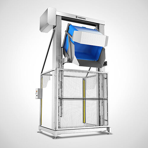 Double-column Lift- and tilting system for heavy big-boxes Type HKV-GB-2S-ST 2400_L, art. no. 18.00.42.96 