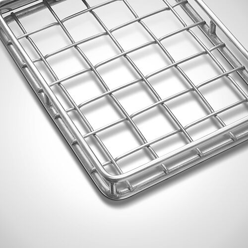 Grid type GR-GR-PG, railing frame with pressed grating, art. no. 99.10.02.12, MW 30/30 