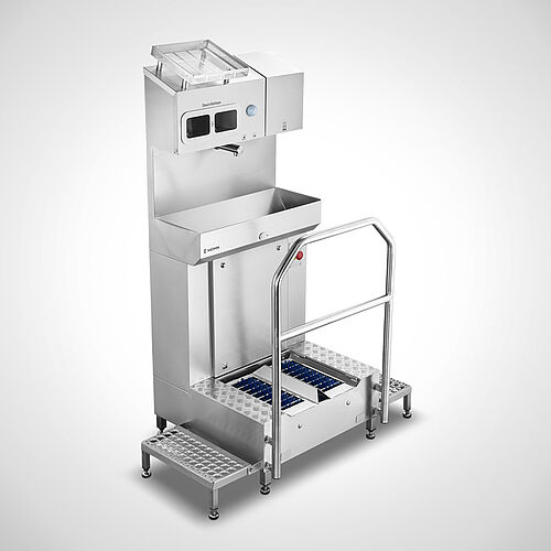 Forcibly guided Hygienic-Station Type HS-III Highline with optionally document tray 