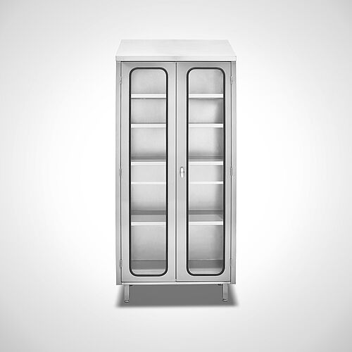 Storage cupboard with double-leaf macrolon doors Type ASD/Highline, art. no. 44.20.00.17 