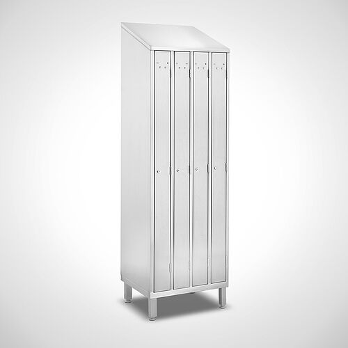 Space-saving clothes cabinet Type RSG-AF-VA 4, stainless steel, art.- no. 18.17.04.02 
