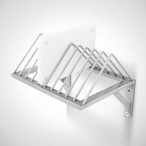 Stainless steel wall drip rack for plastic plates type ATR-PE, art. no. 43.00.10.00